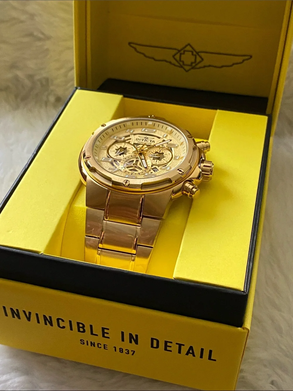 Invicta NEW Men’s S1 RallyRose Gold Chronograph Watch - 49mm